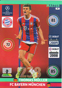 Thomas Muller Bayern Munchen 2014/15 Panini Champions League Master #99